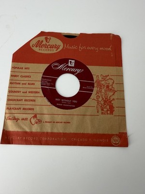 NOTHERN SOUL-DINAH WASHINGTON-NOT WITHOUT YOU-1955 MERCURY REC 7069X45 NM