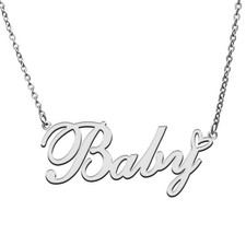 Baby Custom Personalized Name Necklace Pendant Necklace with Heart Customiz - 01