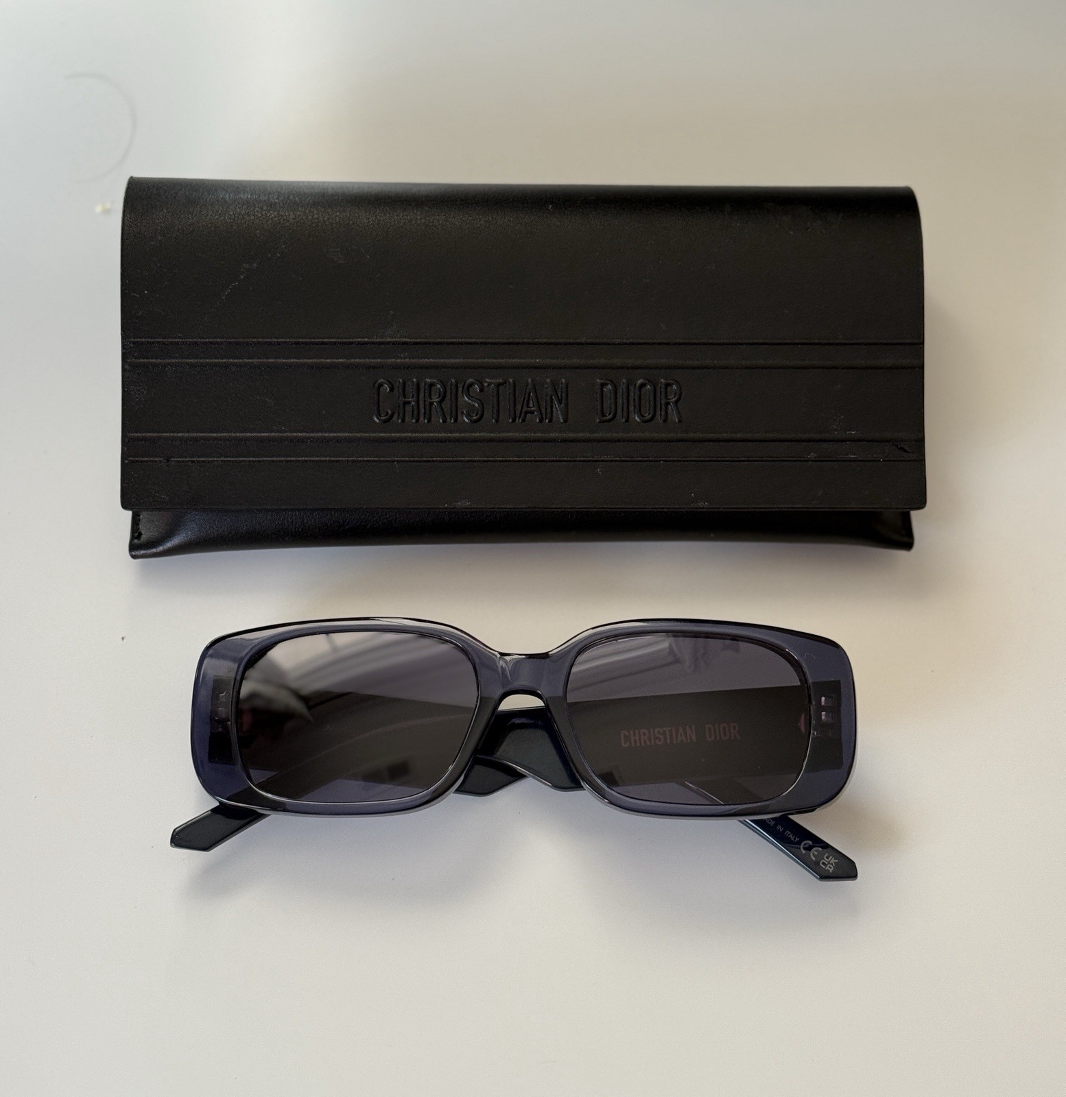 Women’s/ Unisex Christian Dior Navy Blue Wildior S2U 53mm Rectangular Sunglasses