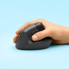 Logitech Lift Vertical Mouse - Black - Brand New