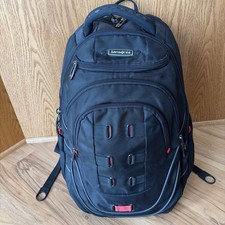 EUC Samsonite Tectonic X , 17" Laptop Backpack - Black/Red 19" x 13" x 8" 