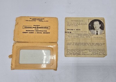 Drivers NY Chauffeur Photo License-Raymond Sullivan 1963-Bayside Queens