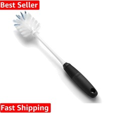 Oxo Good Grips Dual-Bristle Bottle Brush - Flexible Neck, Dishwasher Safe, 12.5"