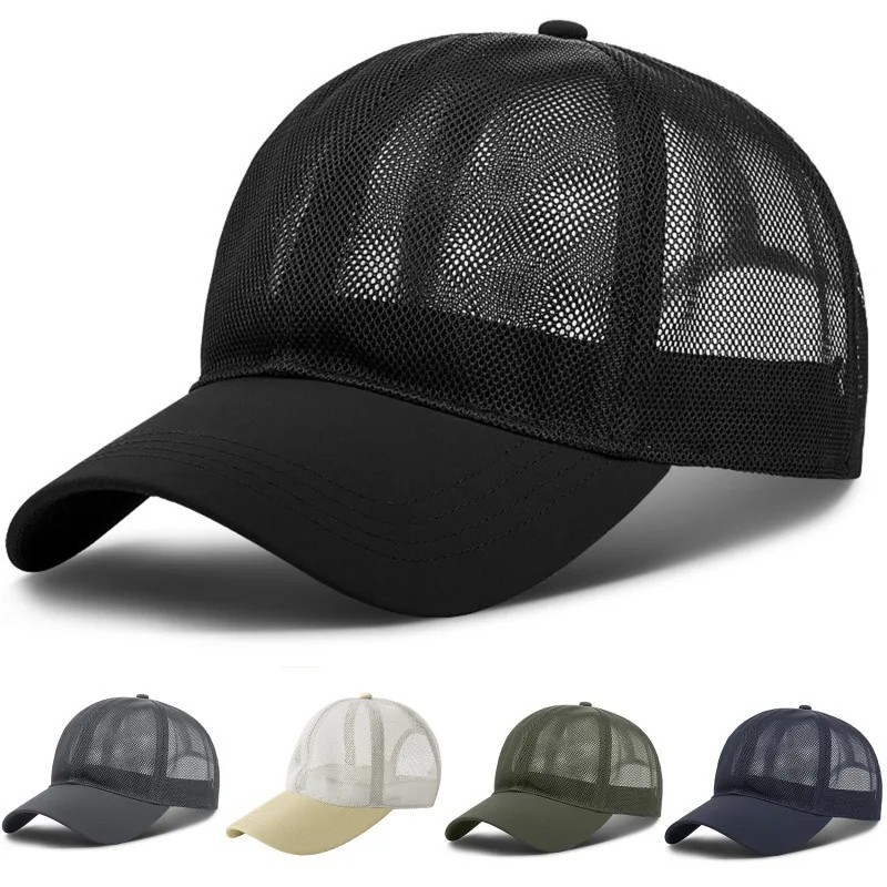 Mens Summer Snapback Quick Dry Mesh Baseball Cap Sun Golf Hat Breathable Hat ☆
