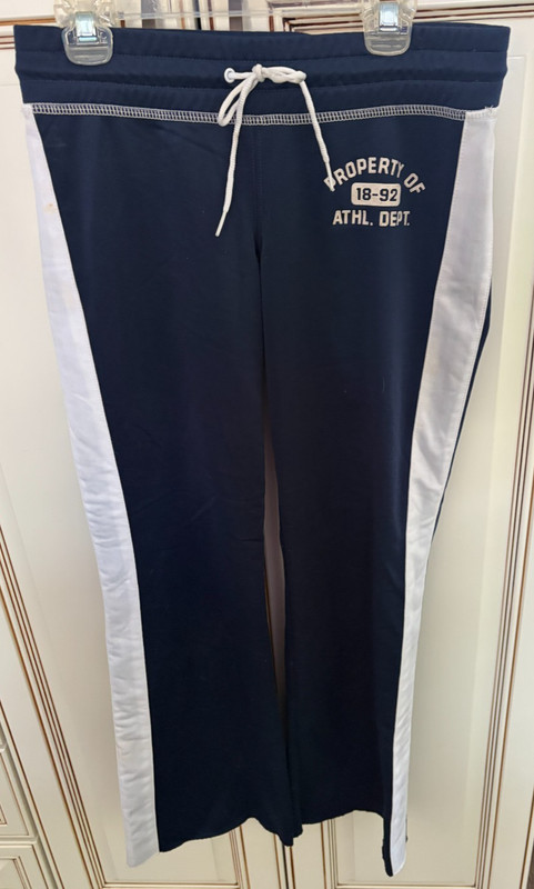 Vintage Abercrombie & Fitch Kids Flared Leg Athletic Pants Size Large