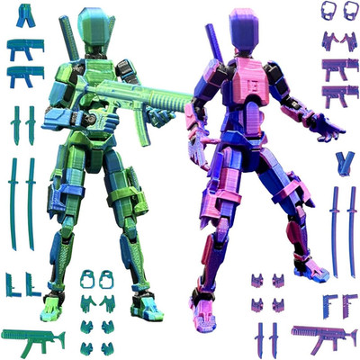Titan 13 Action Figure Set (Assembly Completed), 3D Printed Multi-Jointed Movabl