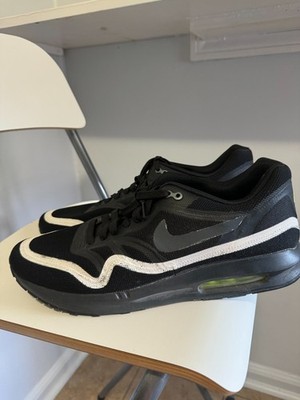 Nike Air Max Lunar1 654469-003 Black White Men 12 Black Sneakers Running Shoes
