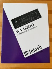 MCINTOSH MA6200 OWNER'S MANUAL - ORIGINAL