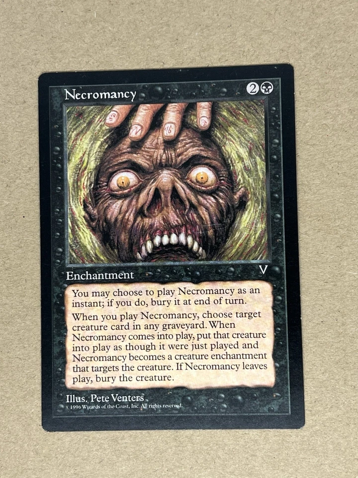 MTG – Magic the Gathering – Necromancy – Visions – x4 – LP - Image 2 of 4