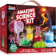 Science Kit for Kids 85 Experiments STEM Volcano Crystal Tree Ages 6 Gift Set