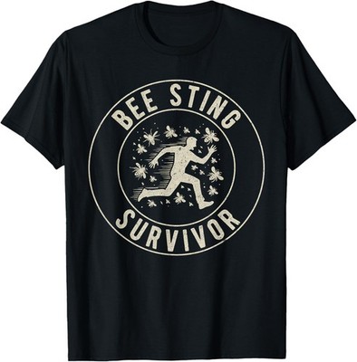 Vintage Bee Sting Survivor I Survived a Bee Sting Bee Keeper T-Shirt
