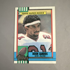 Topps 1990 Super Rookie Deion Sanders Atlanta Falcons #469 RC Card. rookie card picture