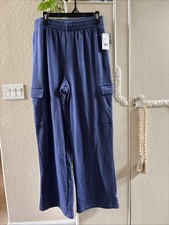 Women  s Lounge Sweatpants Wide Leg New With Tag Size Large