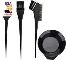 Hair Dye Color Brush and Bowl Set, 4 Pieces Mixing Tools for Tinting and Colorin