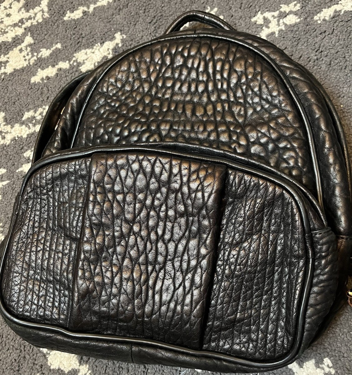 Alexander Wang Black Pebble Leather Backpack With Studs | eBay