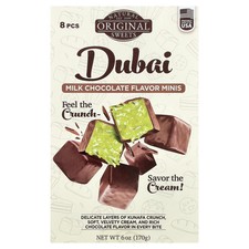 Dubai Milk Chocolate Minis, 8 Pieces, 6 oz 170 g