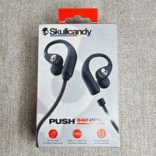 Skullcandy Push 540 Open True Wireless Neckband Earbuds Waterproof Mic Black