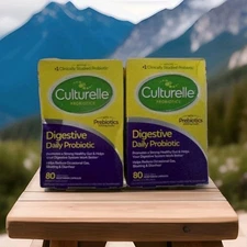 Culturelle Digestive Health Daily Probiotic 80  X 2 = 160 Capsules Exp 2027