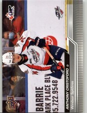 2023-24 Upper Deck CHL Anthony Cristoforo #154 Windsor Spitfires