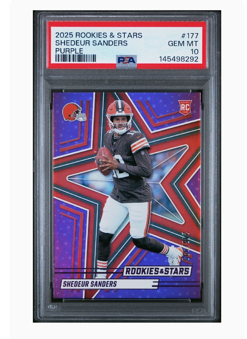 Shedeur Sanders Panini Rookies & Stars #177 Purple