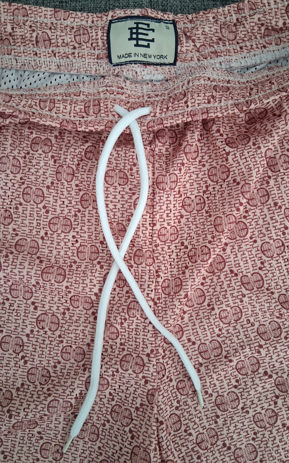 Eric Emanuel EE Basic Pink Monogram Shorts Mens S… - image 5