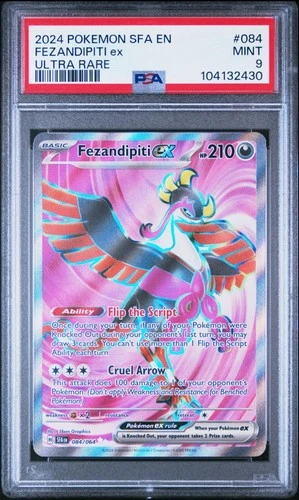 2024 Pokemon TCG Shrouded Fable Fezandipiti ex 84 PSA 9
