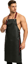 Thick Waterproof Rubber Apron, Heavy Duty Chemical Resistant, 114.8X85.1Cm