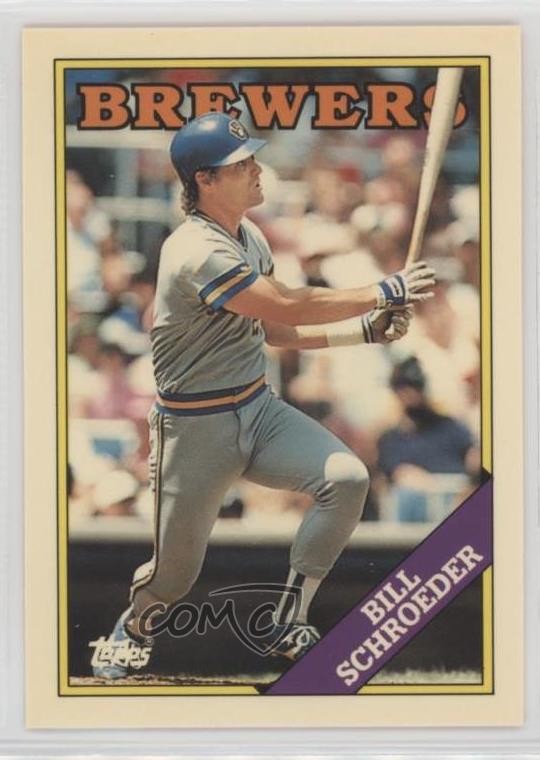 1988 Topps Collector's Edition (Tiffany) Bill Schroeder #12 0b7