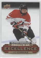 2015-16 Upper Deck UD Canvas Program of Excellence Slater Koekkoek #C262 0e3