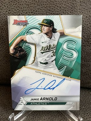  Jamie Arnold 2025 Bowman's Best Of 205 On Card Auto #B25-JA Athletics