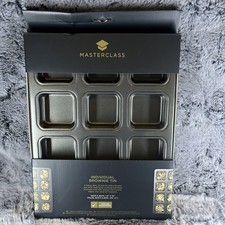 MasterClass Non-Stick Large 12  Hole Square Brownie Pan 34 x 26cm