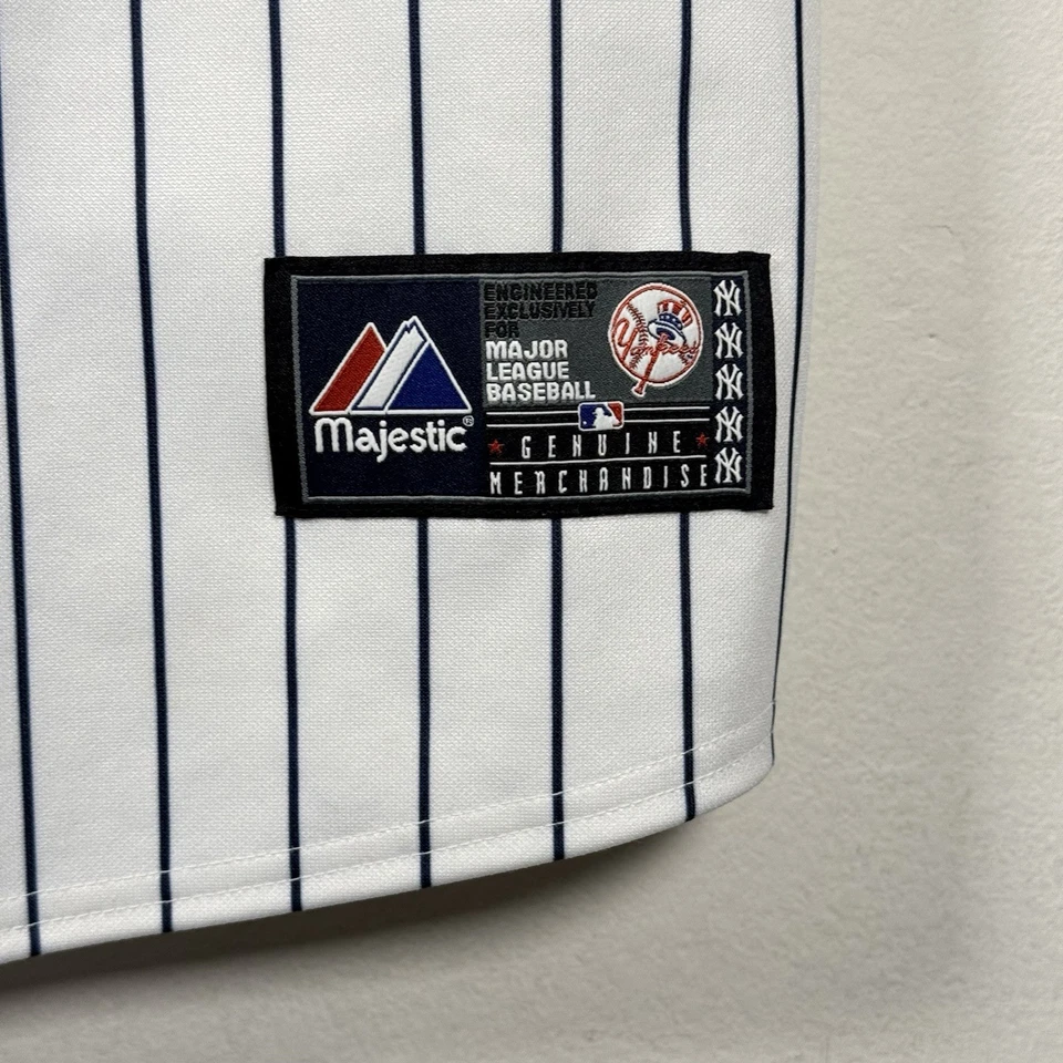 Vintage C.C Sabathia Majestic Jersey Pinstriped New York Yankees MLB Size Large - Image 3 of 4