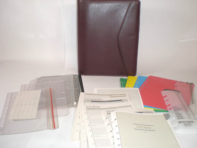 1998 Day Timer Classic Planner Zip Around 7-Ring Calculator + Accessories