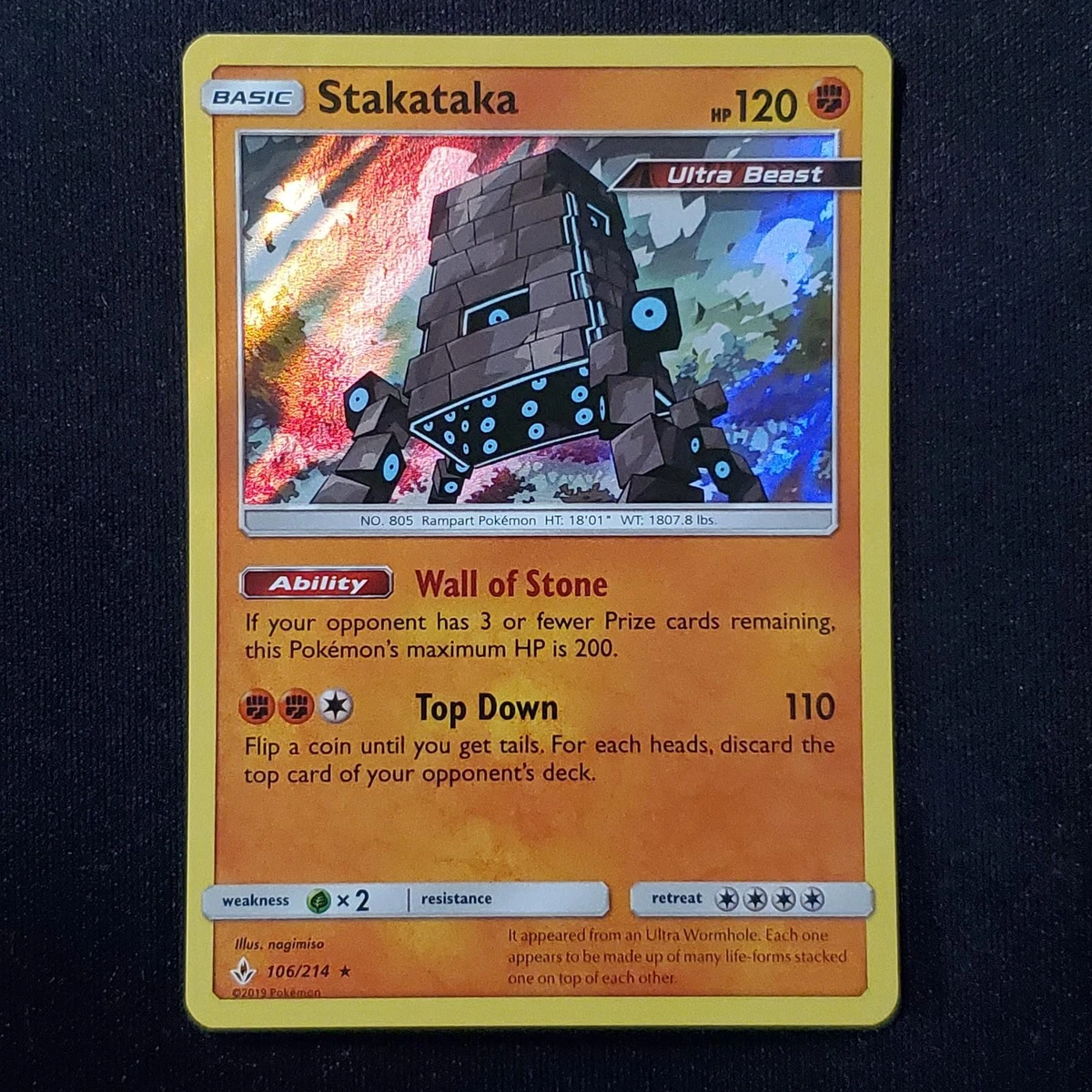 Stakataka Pokémon TCG Cards for sale | eBay
