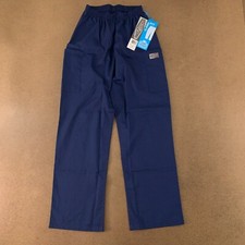 Landau ScrubZone Women's Size Small Navy Straight Leg Cargo Scrub Pant 83221 NW