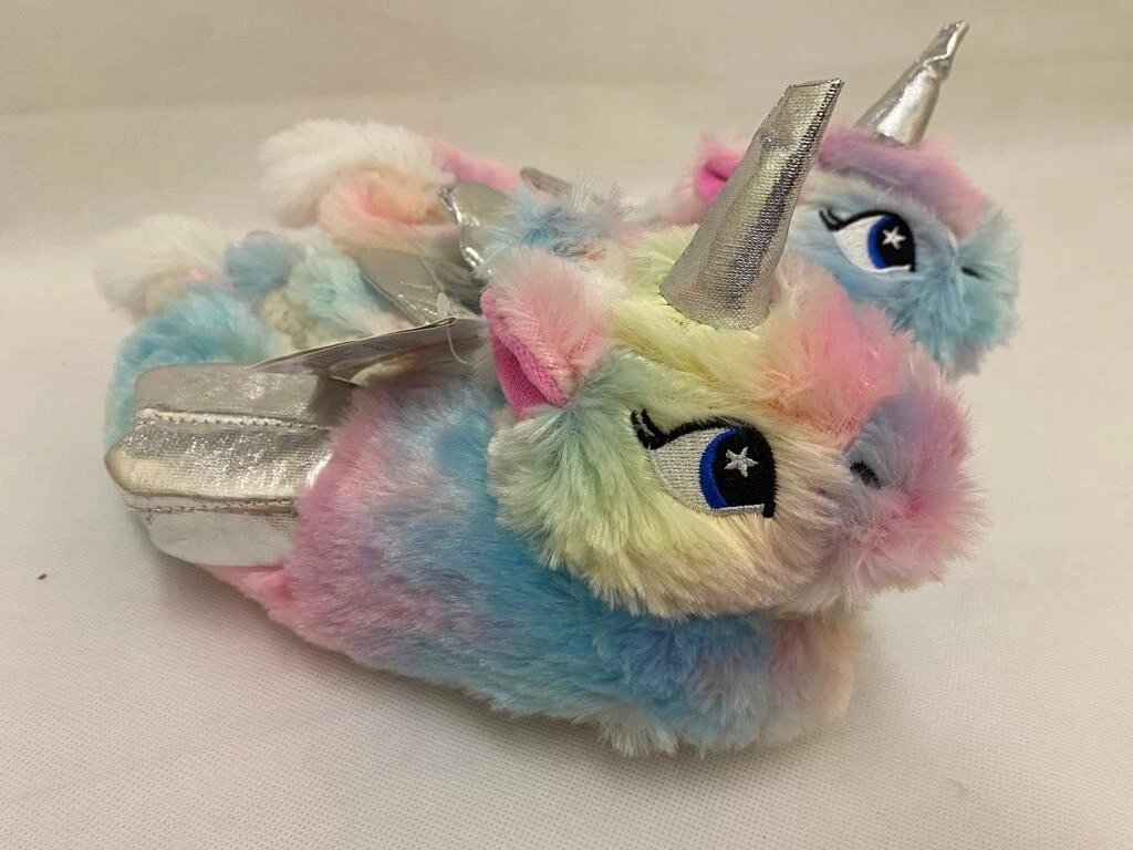 Multi coloured sales unicorn slippers