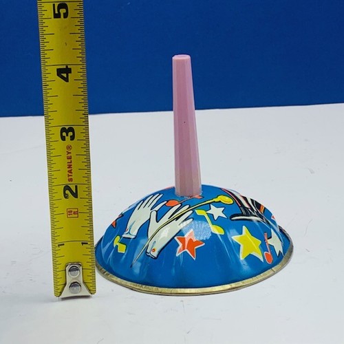 Noisemaker clown circus tin noise maker vtg antique USA carnival Newark NJ hat - Picture 2 of 4