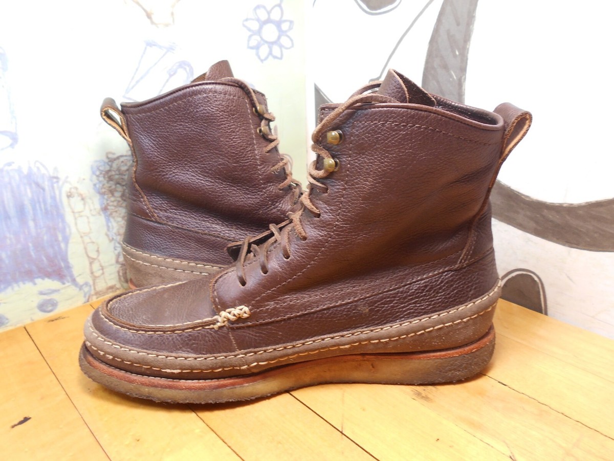 Cole Haan & Todd Snyder Brown Leather Gum Sole Ankle Boots Men