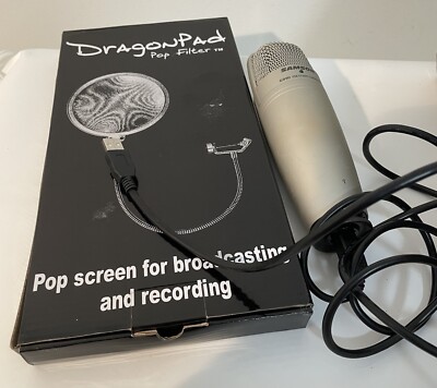 Samson C01U Pro USB Large Diaphragm Studio Condenser Microphone Mic & Pop Filter