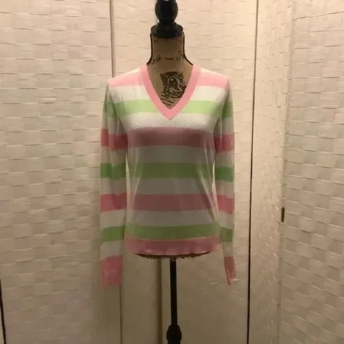 Vintage Lilly Pulitzer v-neck sweater size small - Picture 6 of 11