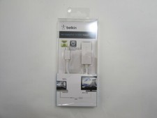 NEW Belkin F2CD021eb White Mini DisplayPort To HDMI Adapter Plug-and-Play