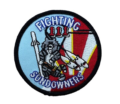 USN F-14 Tomcat VF-111 Fighting Sundowners Navy 3 inch Patch E0395 F6D24D