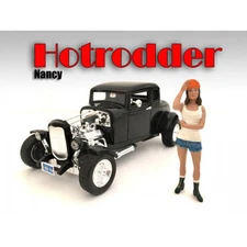 "HOTRODDERS" NANCY FIGURE FOR 1:18 SCALE MODELS BY AMERICAN DIORAMA 24008