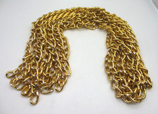 NOS Six Gold Silver Unwelded Chain Links  DIY Bracelets Necklaces 1 Yard Pieces