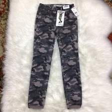 NWT Rewash Juniors Cropped Skinny High Stevie Jeans Camo 1R (25x26)