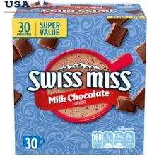 Nonfat Milk Chocolate Hot Cocoa Mix 30 Count Gluten Free Rich Creamy Drink New