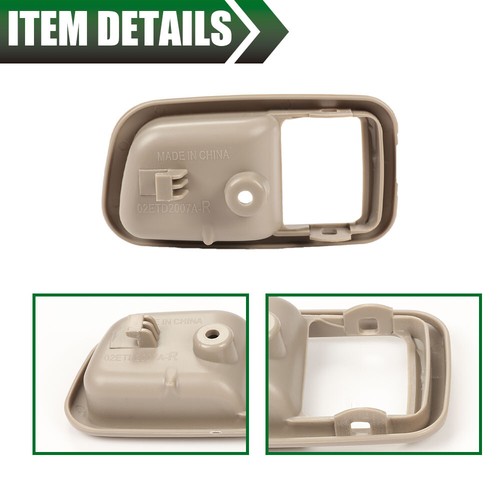 Front Left & Right Inner Door Handle Trim Beige Fit For 2000-2006 Toyota Tundra - Picture 5 of 8
