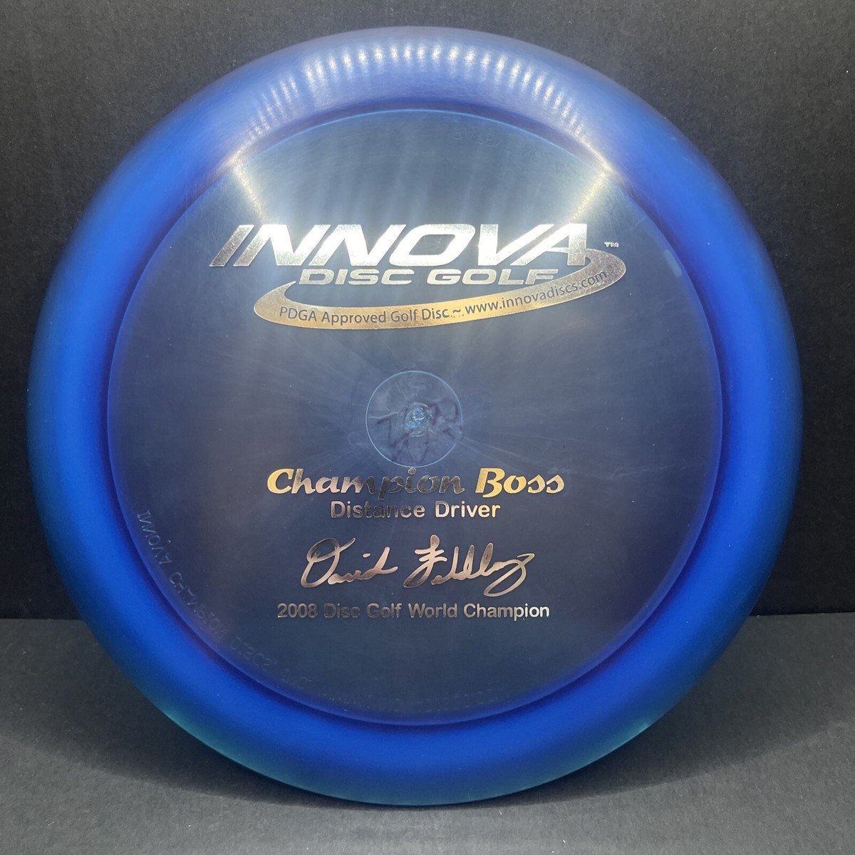 Innova David Feldberg 2008 Champion Boss Patent # PFN BLUEBERRY