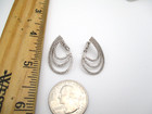 14K White Gold 214 Diamond Triple Hoop Earrings [E92] — photo 7