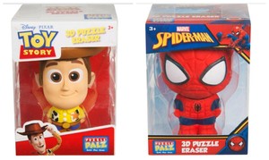 3d puzzle erasers